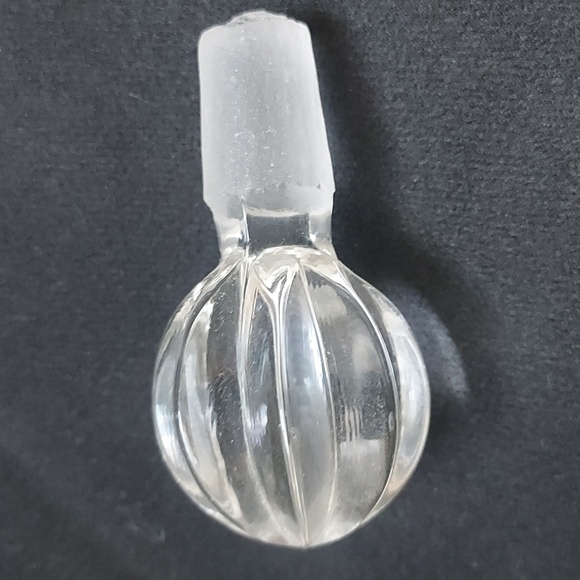 Vintage imperial glass perfume bottle cut crystal Art deco art nouveau - Picture 8 of 13